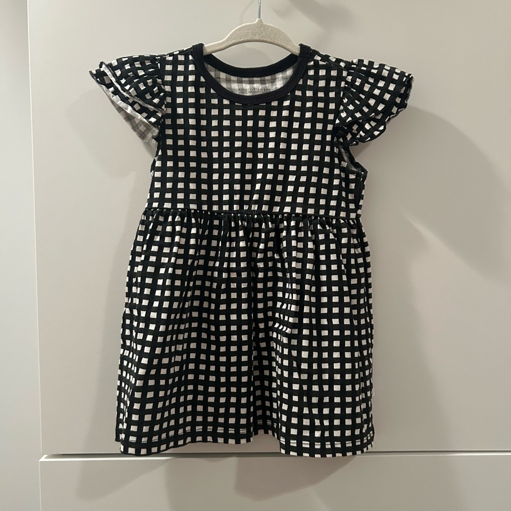 Honest 2T Black and White Dress